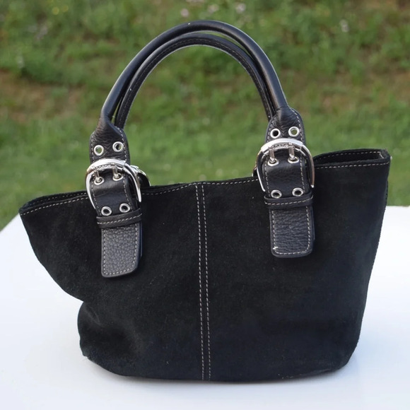 Tignanello suede tote bag - Picture 2 of 8